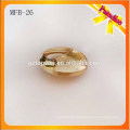 MFB26 Custom fashion metal shank button 2.3cm gold color zinc alloy metal button with electroplating